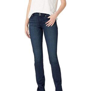 Paige Hidden Hills Women's Straight Leg Jeans Size 25 Denim Blue Casual Low Rise